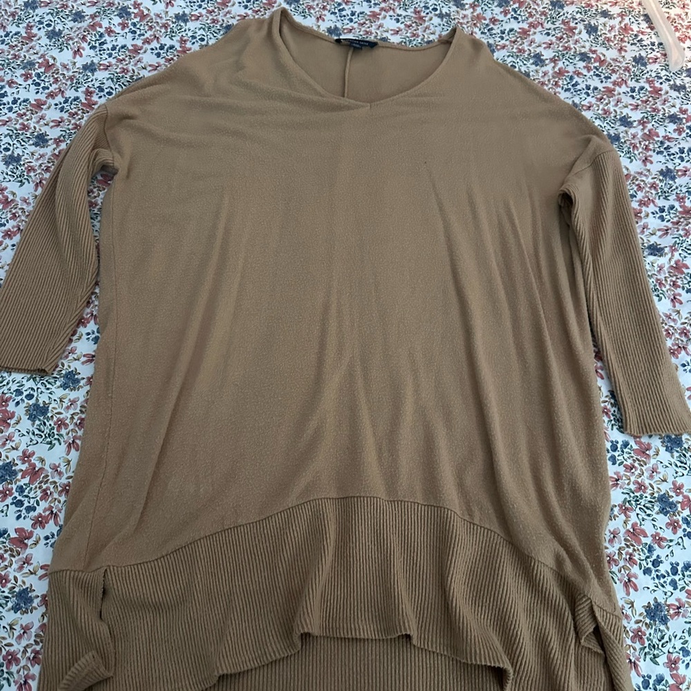 American Eagle Outfitters Brown V-Neck Tunic